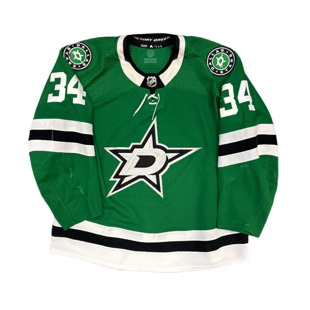 Photo of Dallas Stars #34 Gurianov Game Worn Home Jersey - Front View