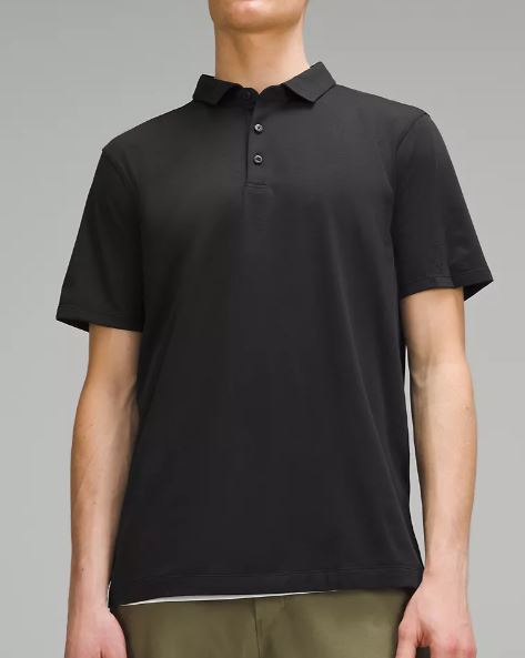 Photo of Lululemon model wearing Evolution Polo in Black