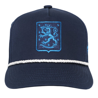 OUTERSTUFF YOUTH 4 NATIONS FINLAND SNAPBACK CAP - FRONT VIEW