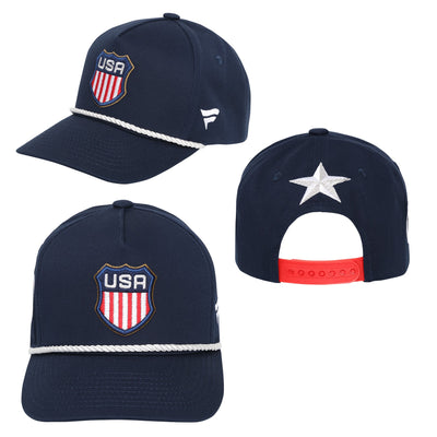 OUTERSTUFF YOUTH 4 NATIONS USA SNAPBACK CAP - ENTIRE HAT VIEW