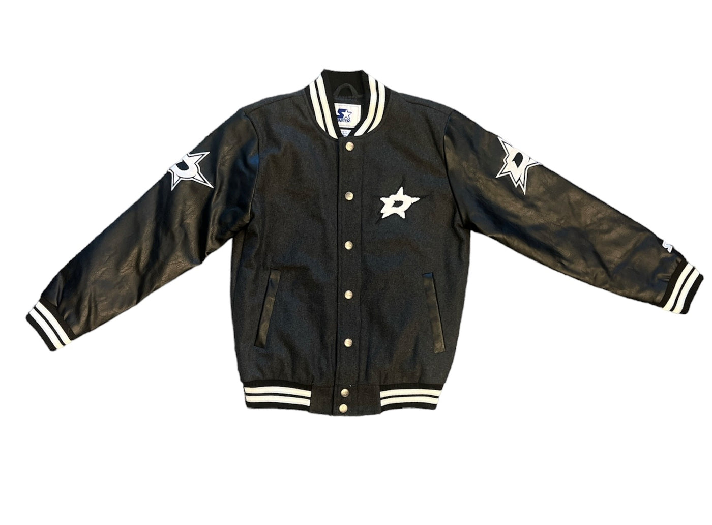 DALLAS STARS STARTER FIRST ROUNDER VARSITY JACKET - FRONT VIEW