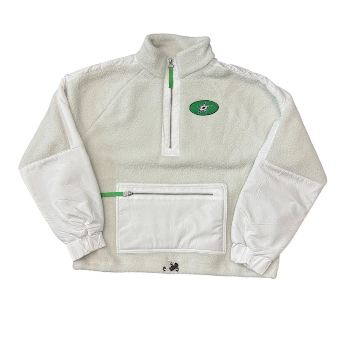 DALLAS STARS WEAR BY ERIN ANDREWS FLEECE HOOD - FRONT VIEW