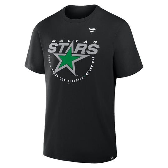 DALLAS STARS FANATICS 2026 ROUND 1 PLAYOFF ROSTER TEE - FRONT VIEW