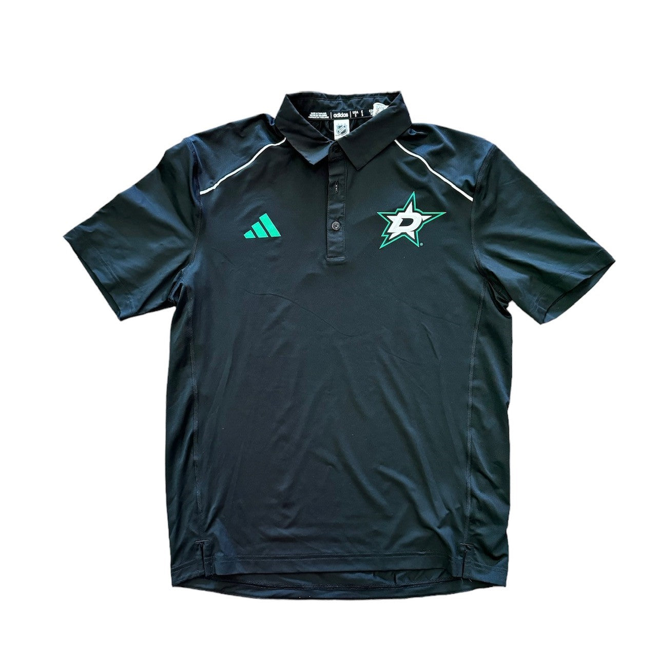 PHOTO OF DALLAS STARS ADIDAS GOLF POLO