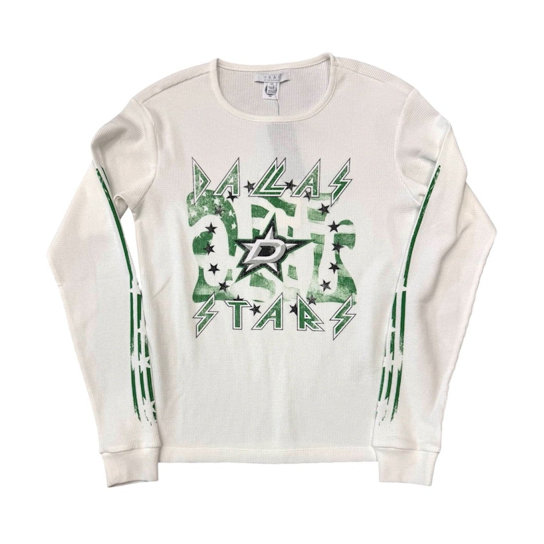 DALLAS STARS GRAPHIC WAFFLE LONG SLEEVE TEE - FRONT VIEW