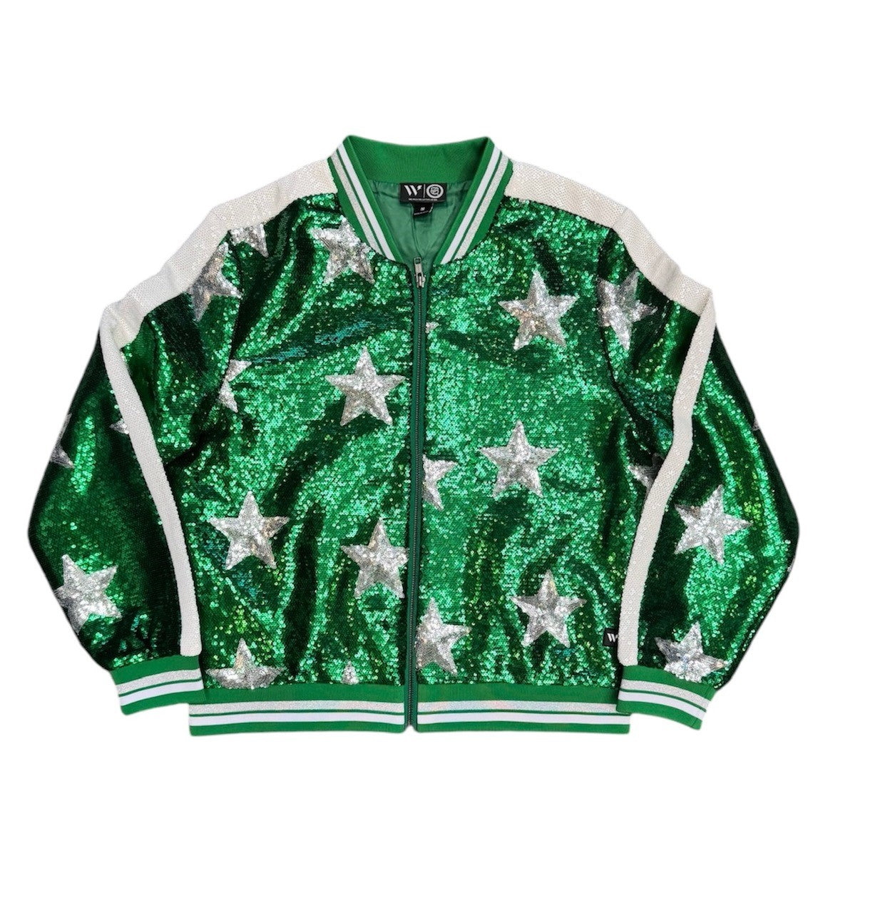 Photo of Dallas Stars Wild Collective Sequin Full Zip Jacket - Front View