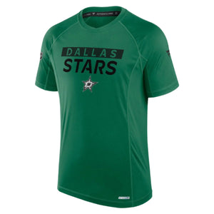 Photo of Dallas Stars Fanatics Green Lightweight Dri Fit Short Sleeve - Front view