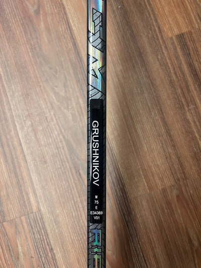 GRUSHNIKOV NEW CCM TEAM ISSUED STICK - View of name on stick