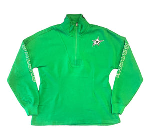 DALLAS STARS WEAR BY ERIN ANDREWS HALF ZIP PULLOVER - FRONT VIEW