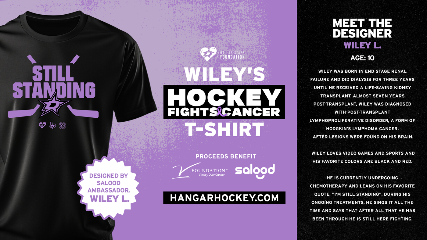 Wiley's Hockey Fights Cancer Shirt Story 