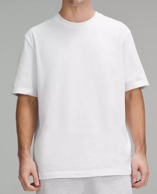 Photo of Lululemon model wearing Heavy Weight Cotton T-Shirt in White