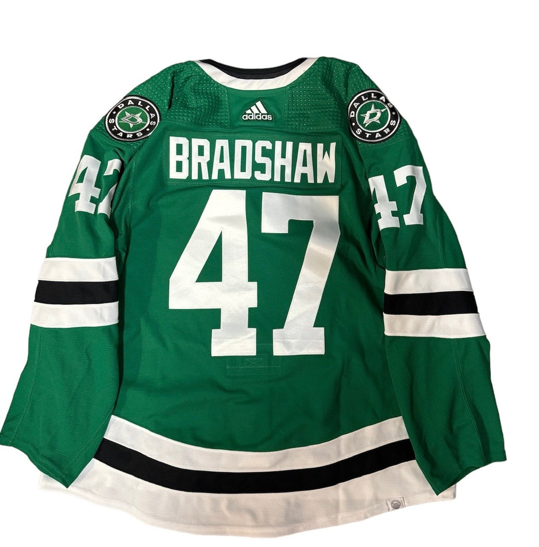 DALLAS STARS TEAM ISSUED BRADSHAW HOME JERSEY