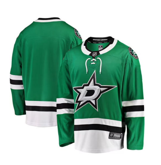 DALLAS STARS FANATICS HOME BREAKAWAY JERSEY -Front and Back View