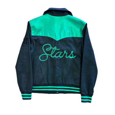 Photo of Dallas Stars Wild Collective Women's Suede Bomber - Back View