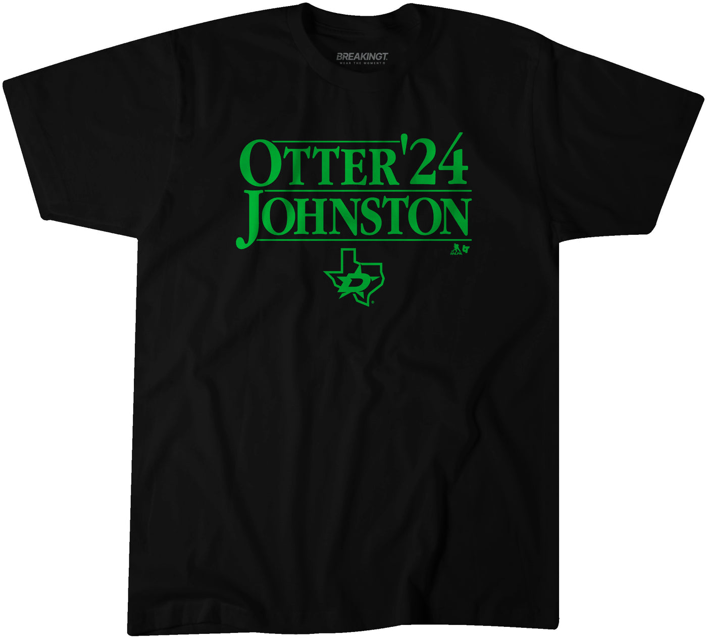 DALLAS STARS BREAKINGT OTTER/JOHNSTON '24 TEE