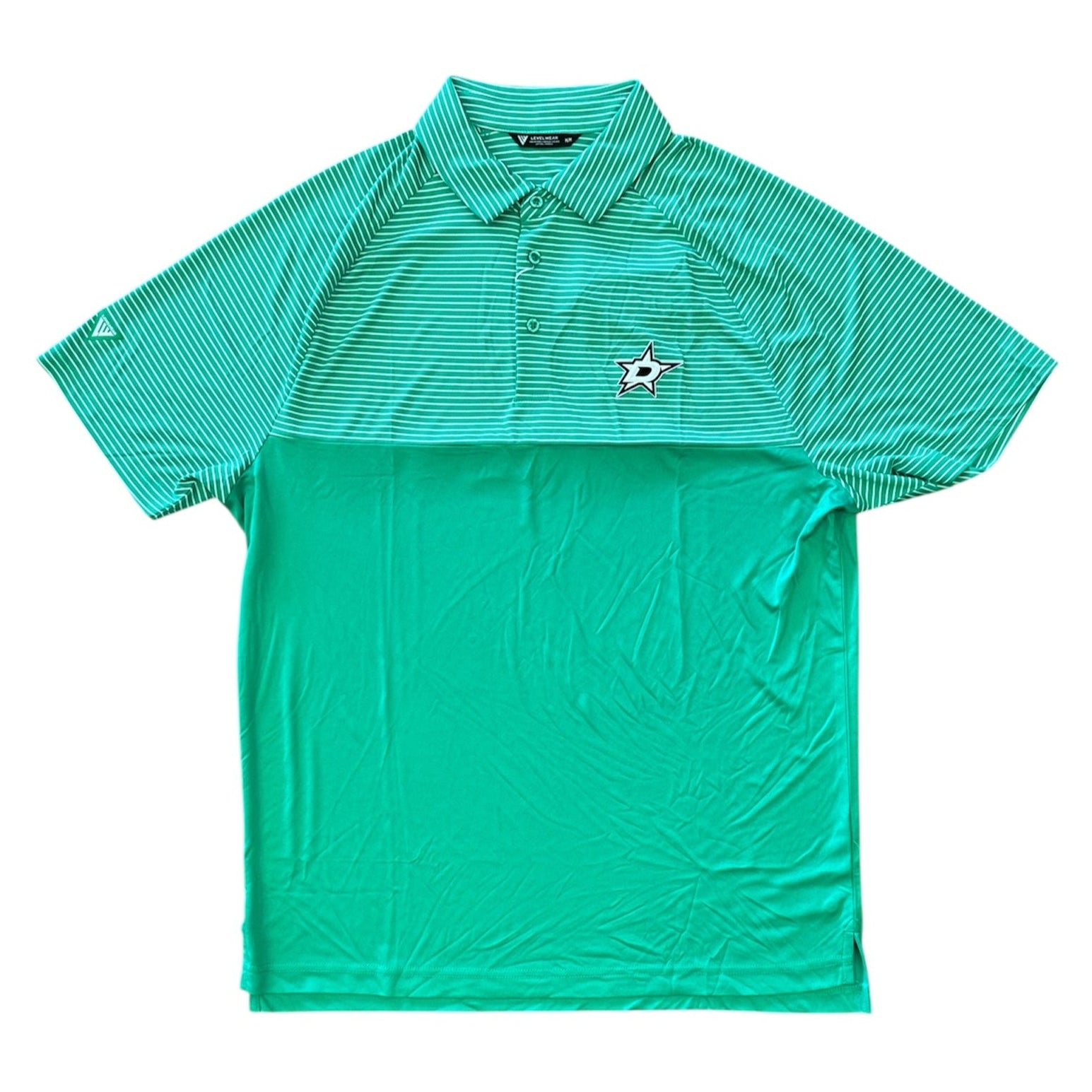 Photo of Dallas Stars Levelwear Stripes Insignia Polo - Front View