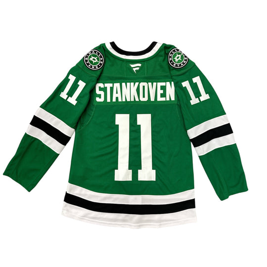 DALLAS STARS FANATICS HOME LOGAN STANKOVEN PREMIUM JERSEY - BACK VIEW