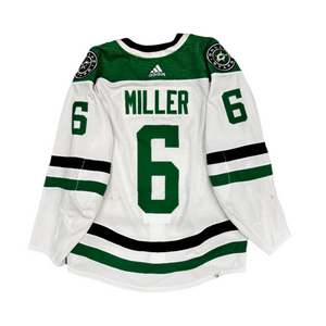 Photo of Dallas Stars Game Worn #6 Miller Away Jersey - Back View