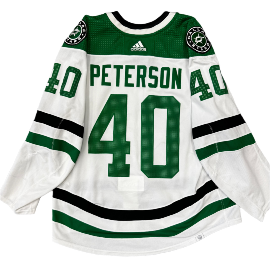 Photo of Dallas Stars #40 Peterson Away Game Worn jersey - Back View