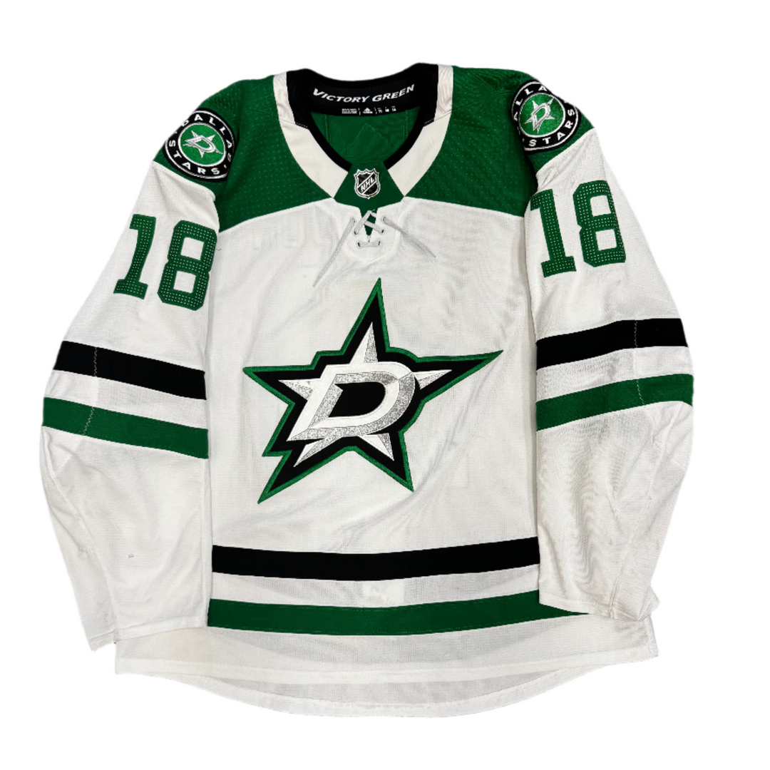 Photo of Dallas Stars #18 Dickinson Away Game Worn Jersey - Front View