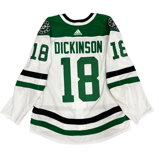 Photo of Dallas Stars #18 Dickinson Away Game Worn Jersey - Back View