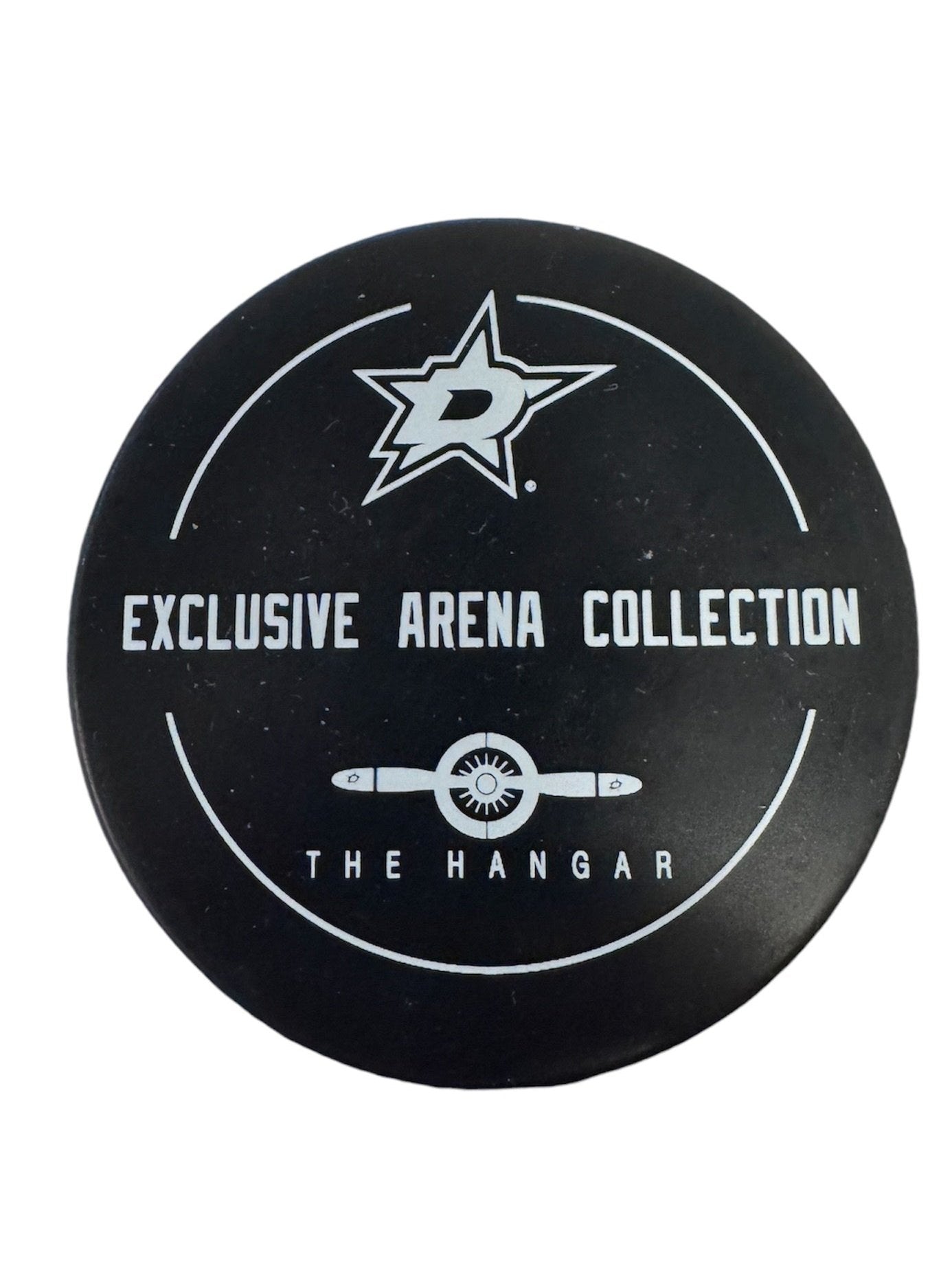 DALLAS STARS MUSTANG GLOBAL SERIES FINLAND MATCH UP PUCK - 11/1/24 - BACK VIEW 