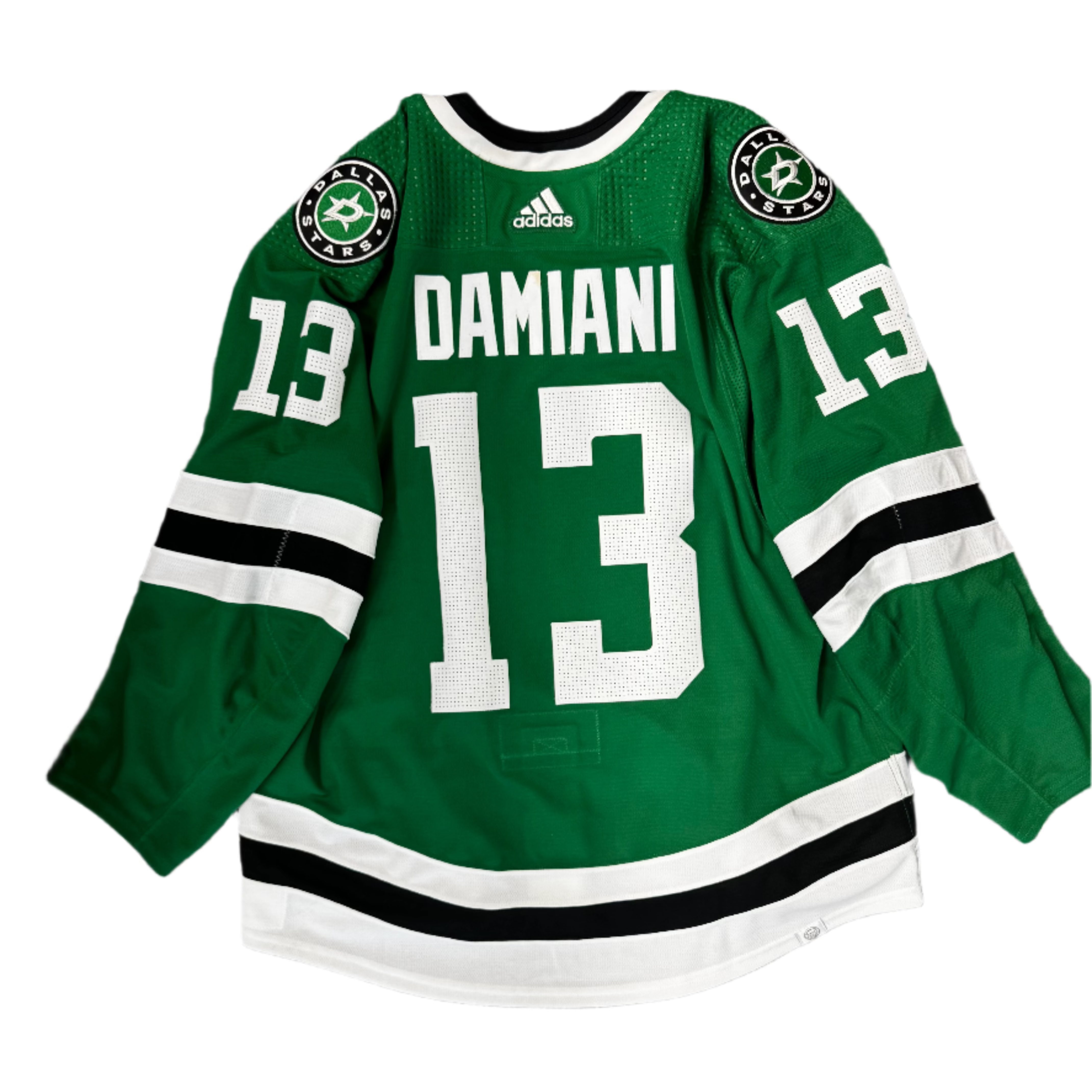 Photo of Dallas Stars Damiani Team Issued Home Jersey - Back View