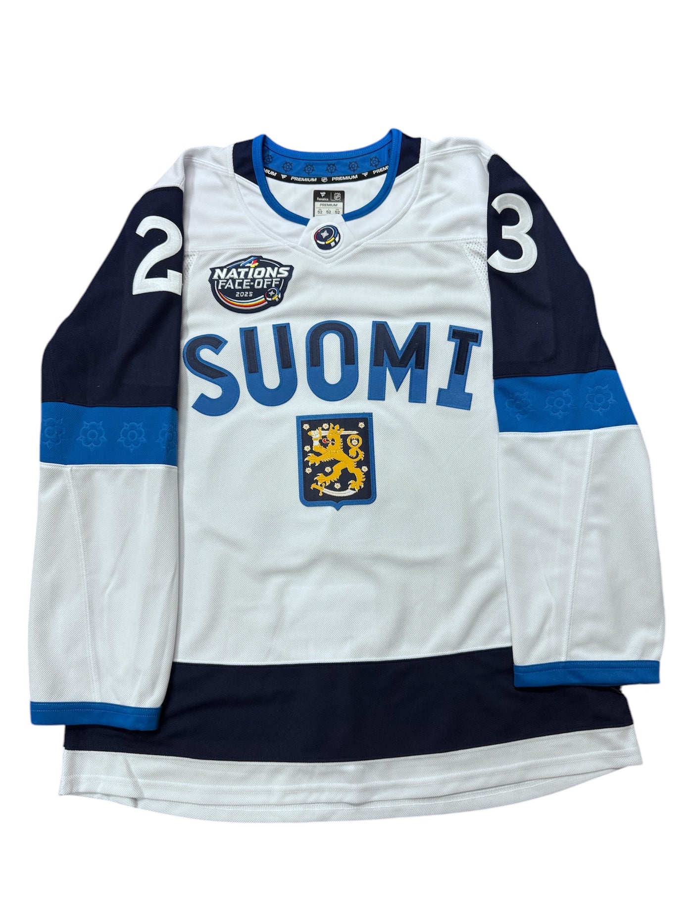 FANATICS PREMIUM 4 NATIONS ESA LINDELL FINLAND JERSEY - FRONT VIEW