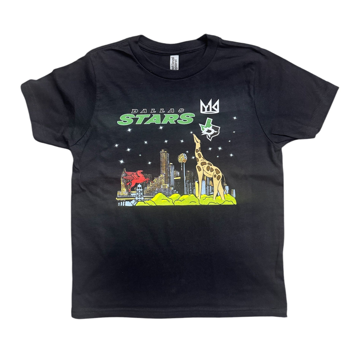 YK1K YOUTH DALLAS STARS BLACK HISTORY MONTH S/S - front view