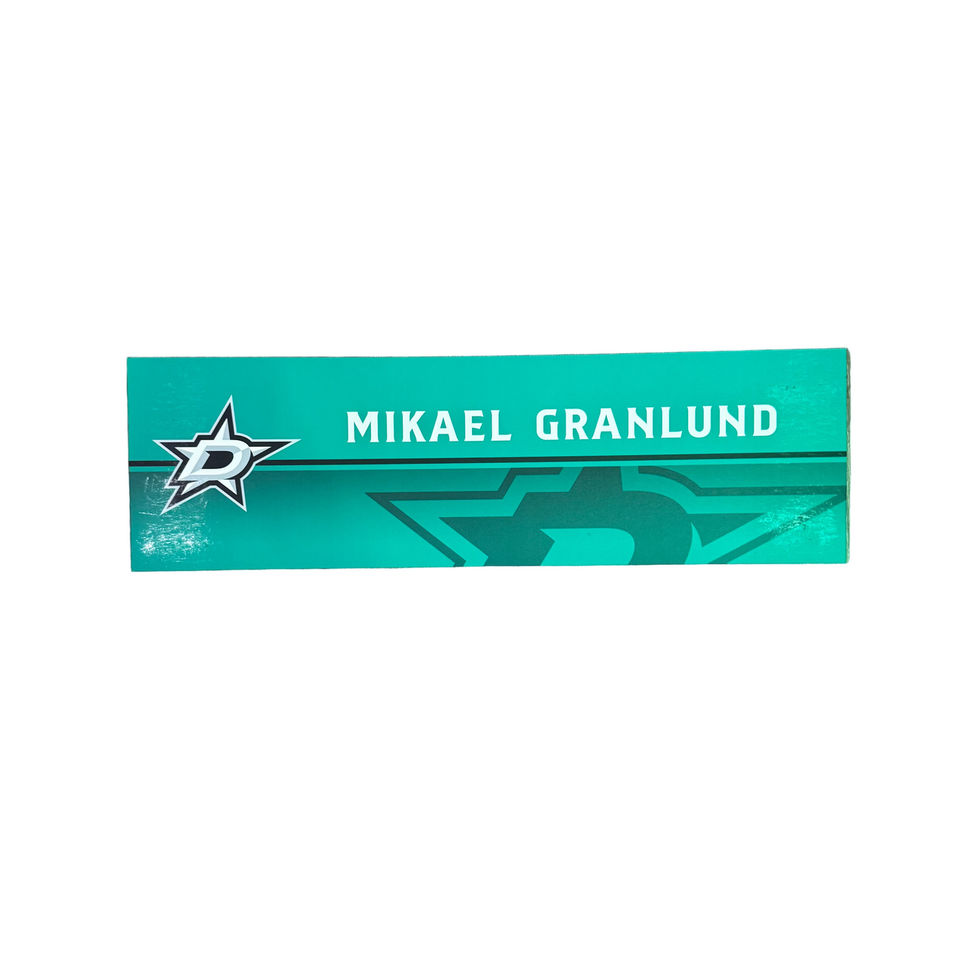 Photo of Dallas Stars Mikael Granlund Media nameplate