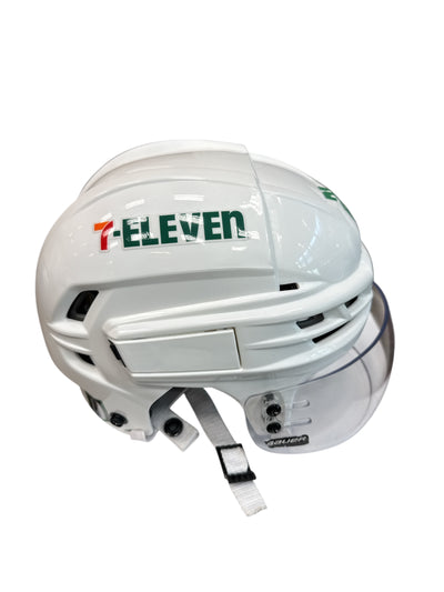 Photo of Dallas Stars #21 Game Worn Away White Hockey helmet - Right side View