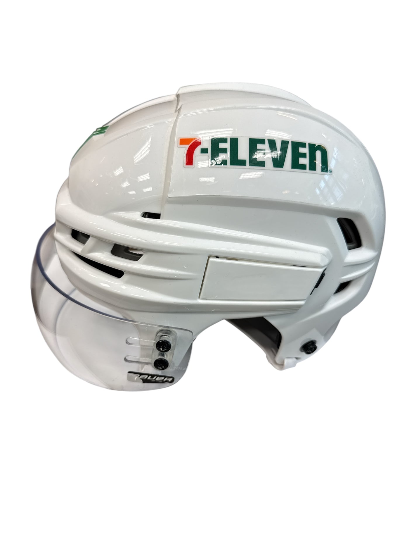 Photo of Dallas Stars #21 Game Worn Away White Hockey helmet - Left side View