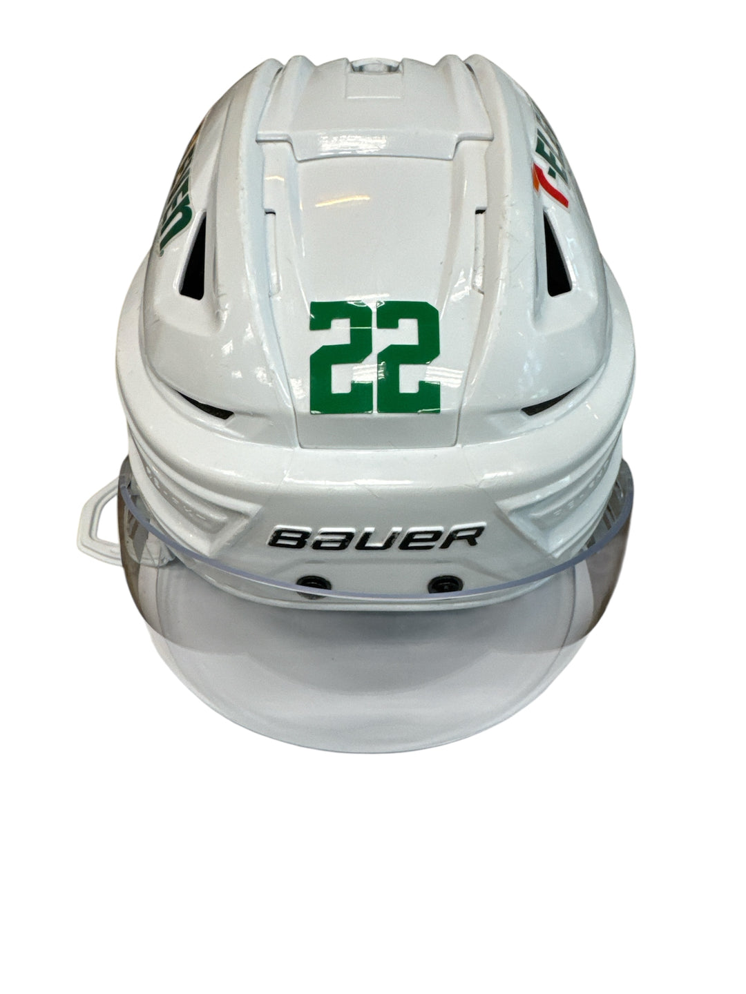 Photo of Dallas Stars #22 Away Game Worn Helmet - Front View