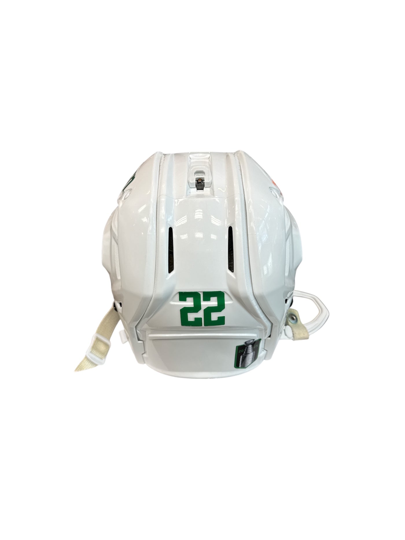 Photo of Dallas Stars #22 Away Game Worn Helmet - Back View