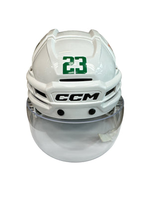 Photo of Dallas Stars #23 Away Game Worn Helmet - Front View