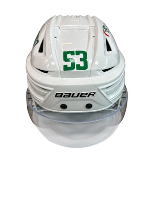Photo of Dallas Stars #53 Away Game Worn Helmet - Front View