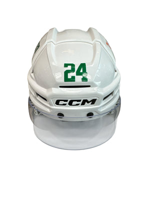 Photo of Dallas Stars #24 Away Game Worn Helmet - Front View