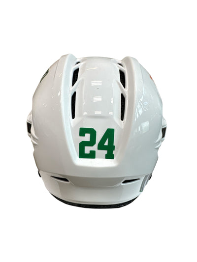 Photo of Dallas Stars #24 Away Game Worn Helmet - Back View