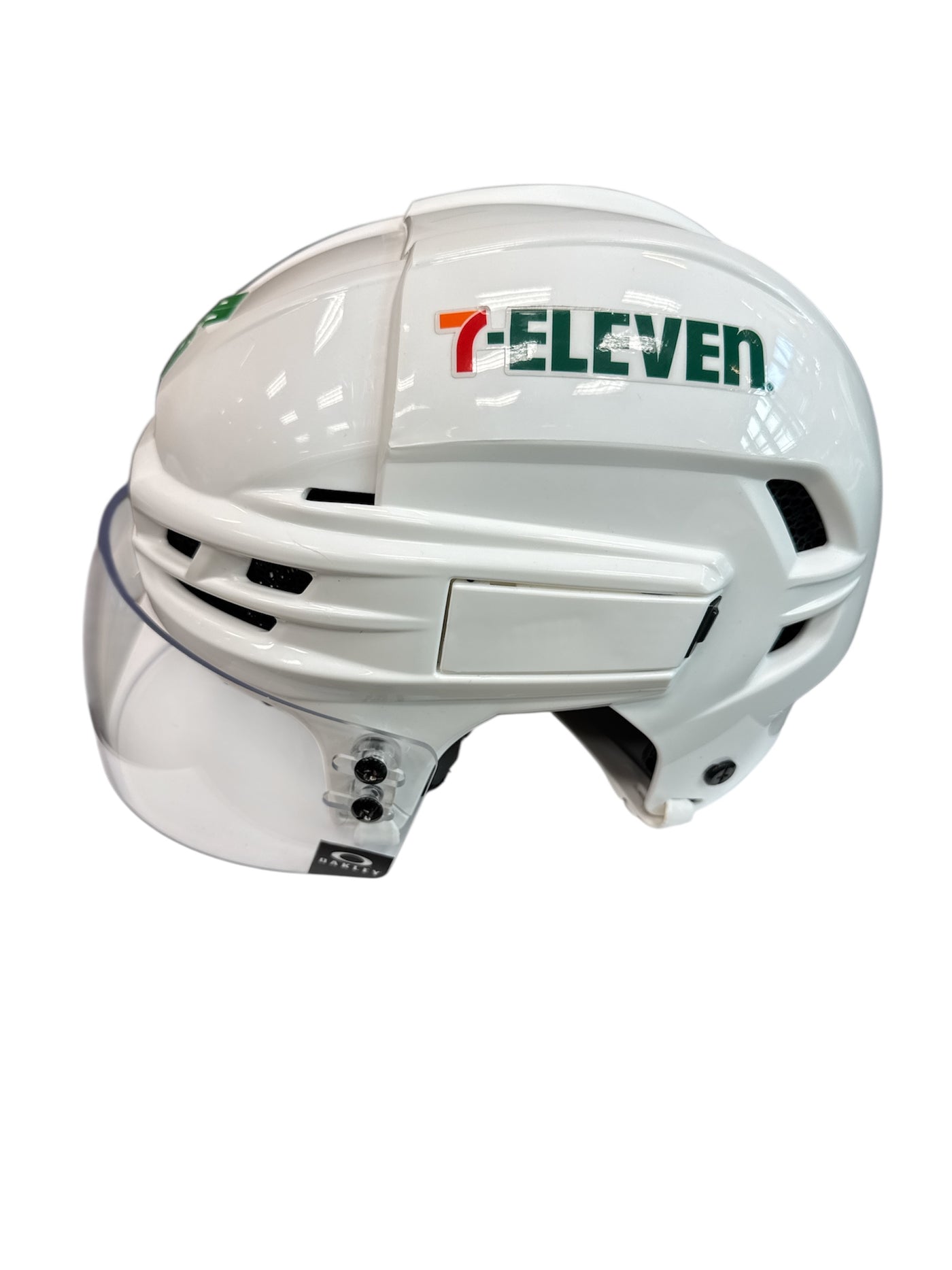 Photo of Dallas Stars #55 Away Game Worn Helmet - Left Side View