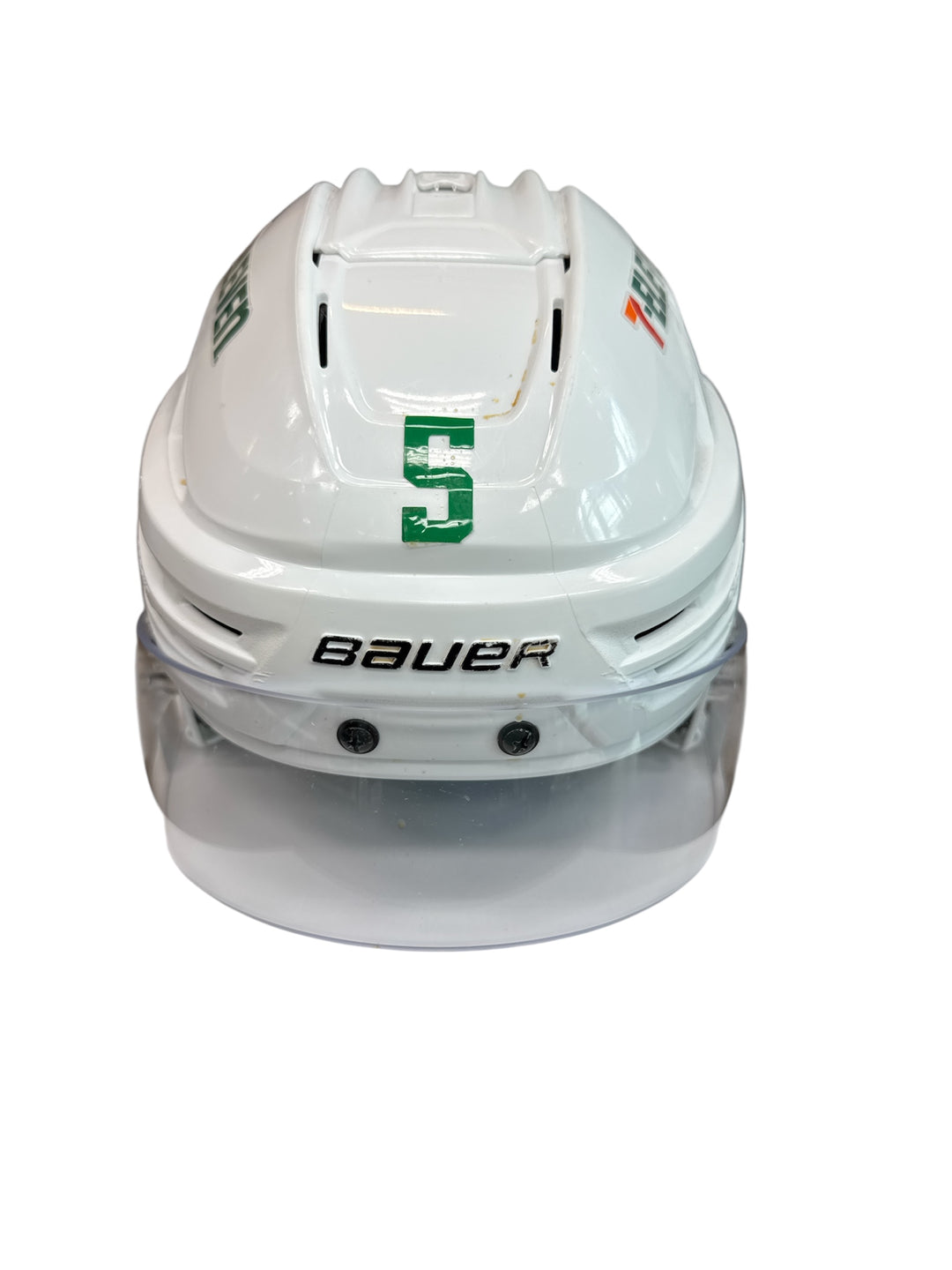 Photo of Dallas Stars #5 Away Game Worn Helmet - Front View