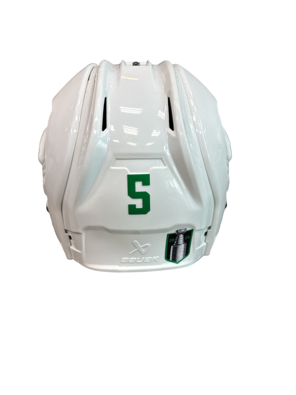 Photo of Dallas Stars #5 Away Game Worn Helmet - Back View