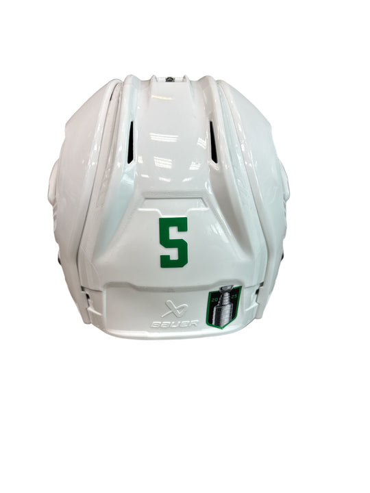 Photo of Dallas Stars #5 Away Game Worn Helmet - Back View