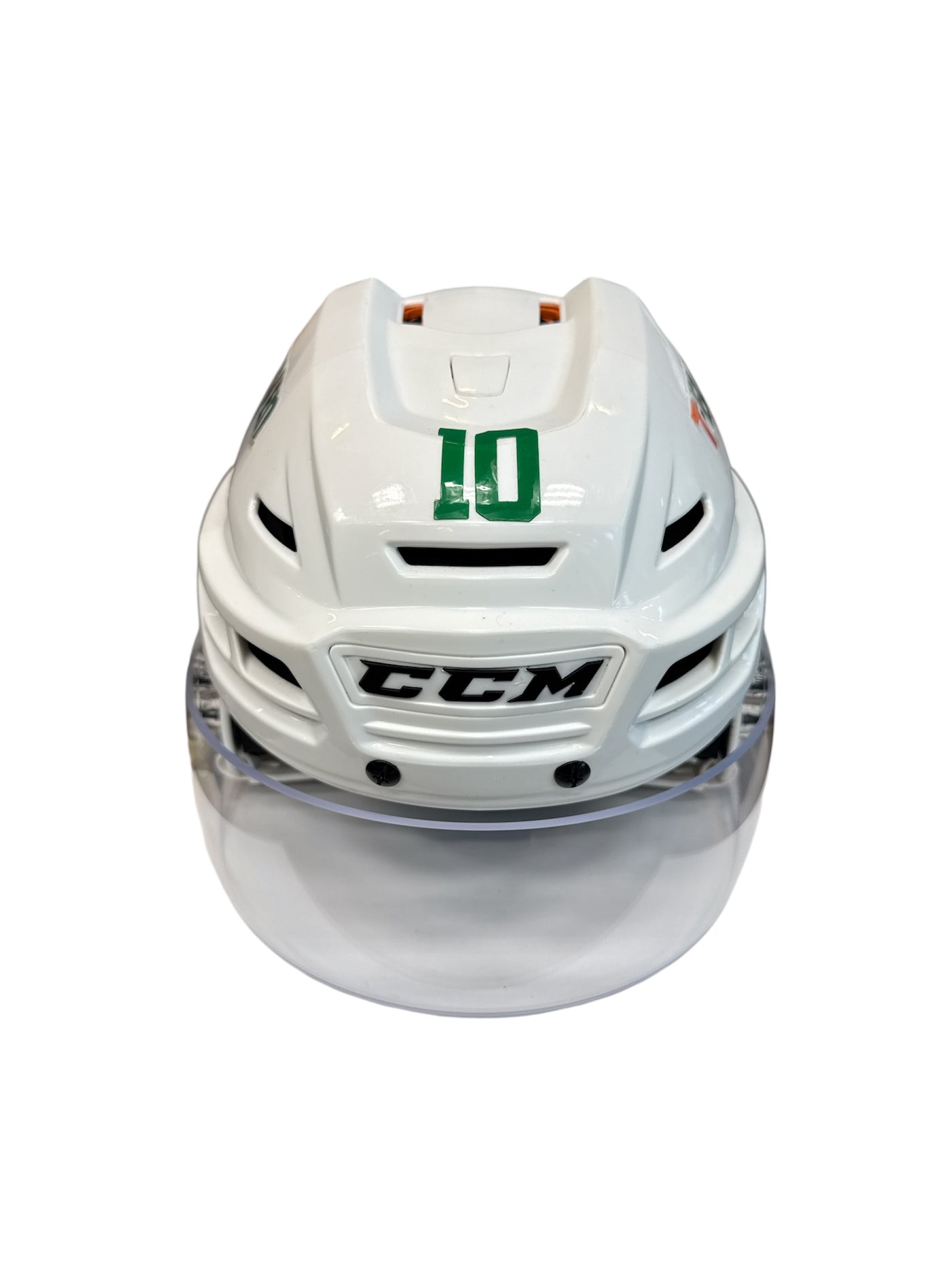 Photo of Dallas Stars #10 Game Worn Away Helmet - Front View