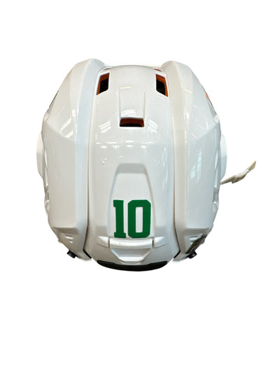 Photo of Dallas Stars #10 Game Worn Away Helmet - Back View