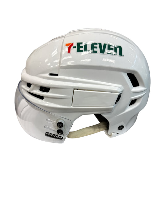 Photo of Dallas Stars #28 Game Worn Away Helmet- Left Side View