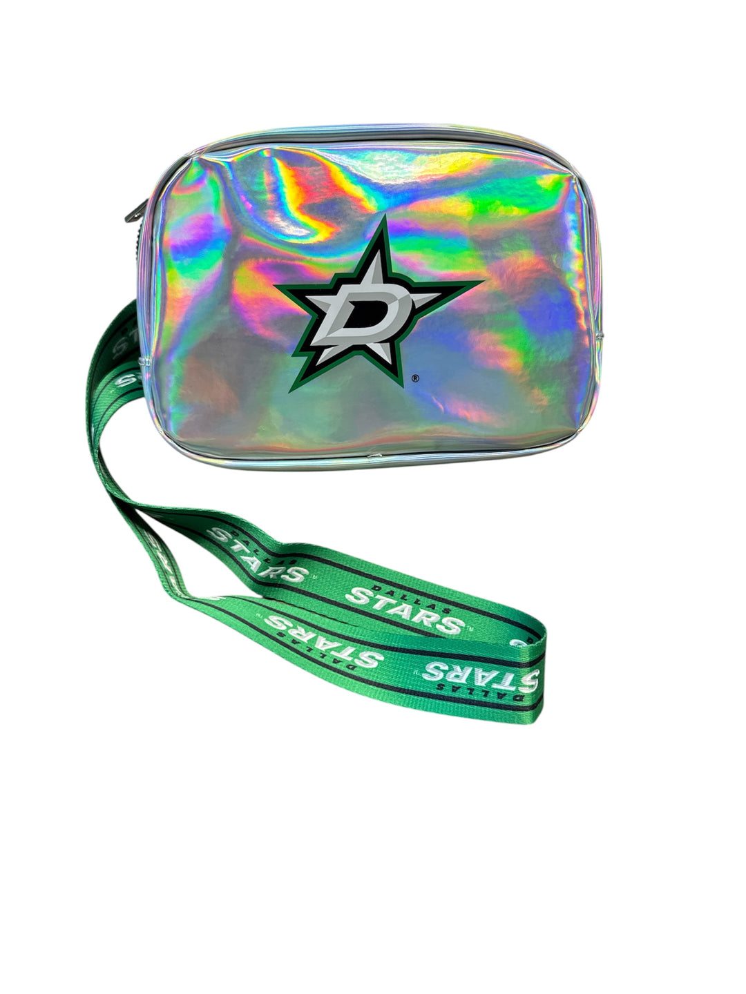 Photo of Dallas Stars Metallic team logo crossbody bag - Front view