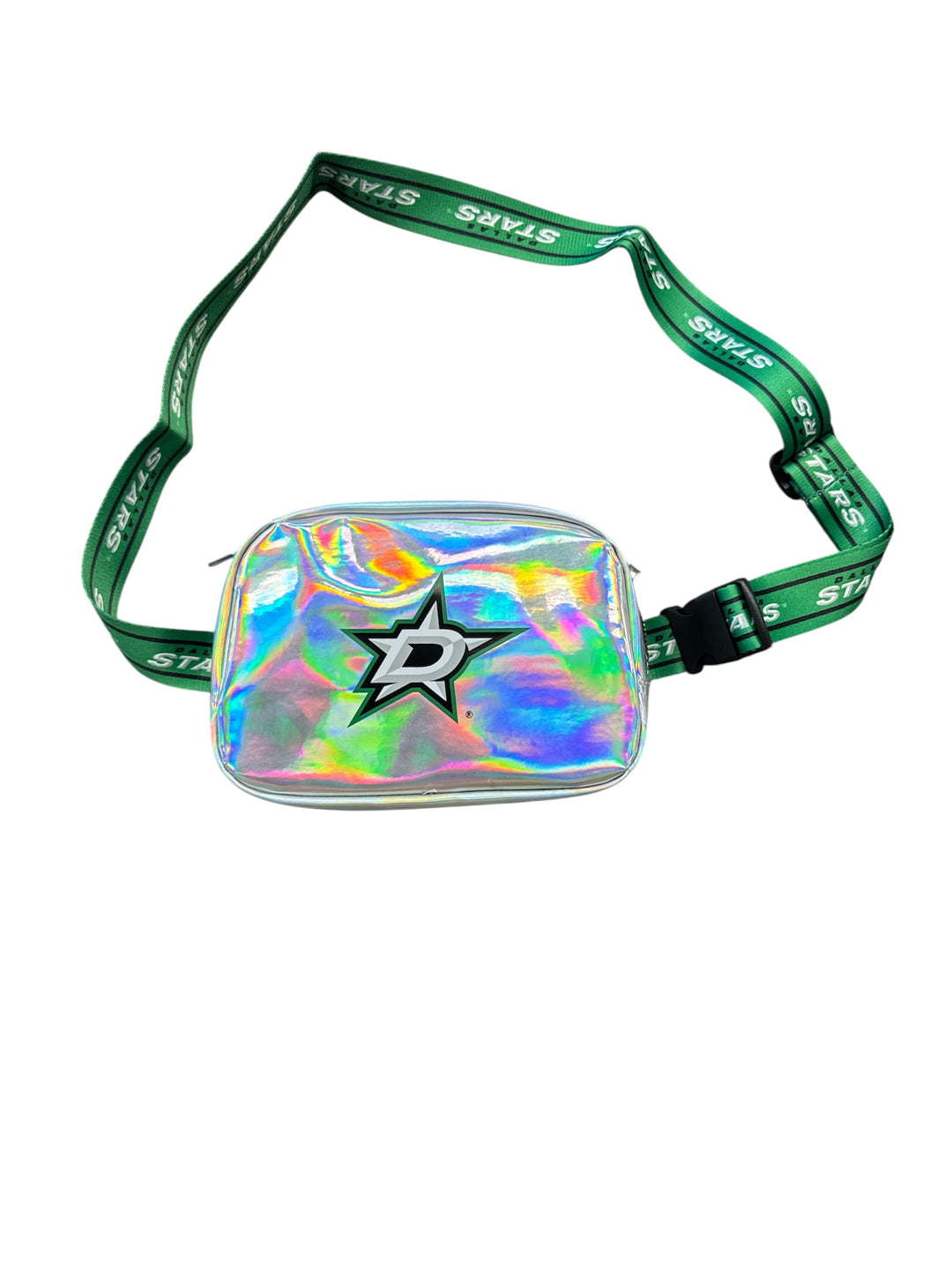 Photo of Dallas Stars Metallic team logo crossbody bag - Front view