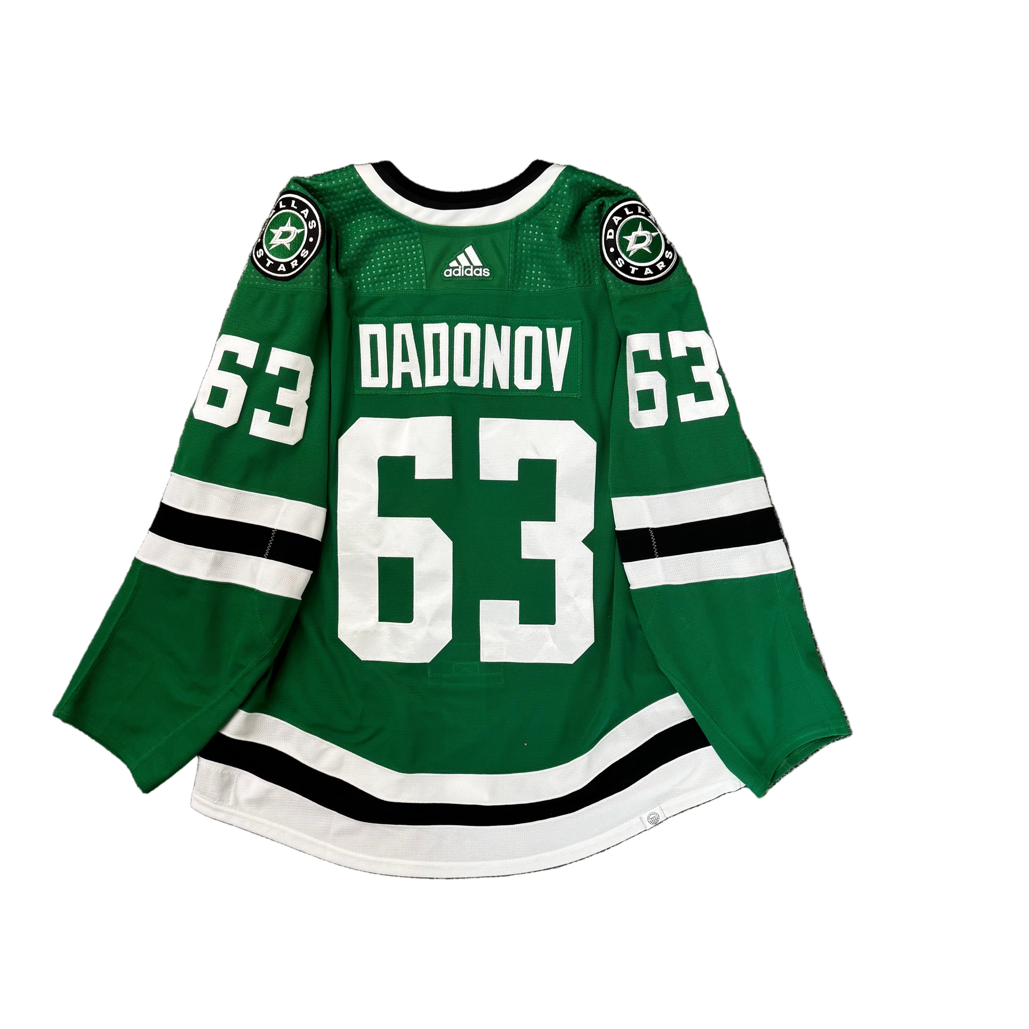 Photo of #63 Dadonov Game Worn Home Jersey - Back View 