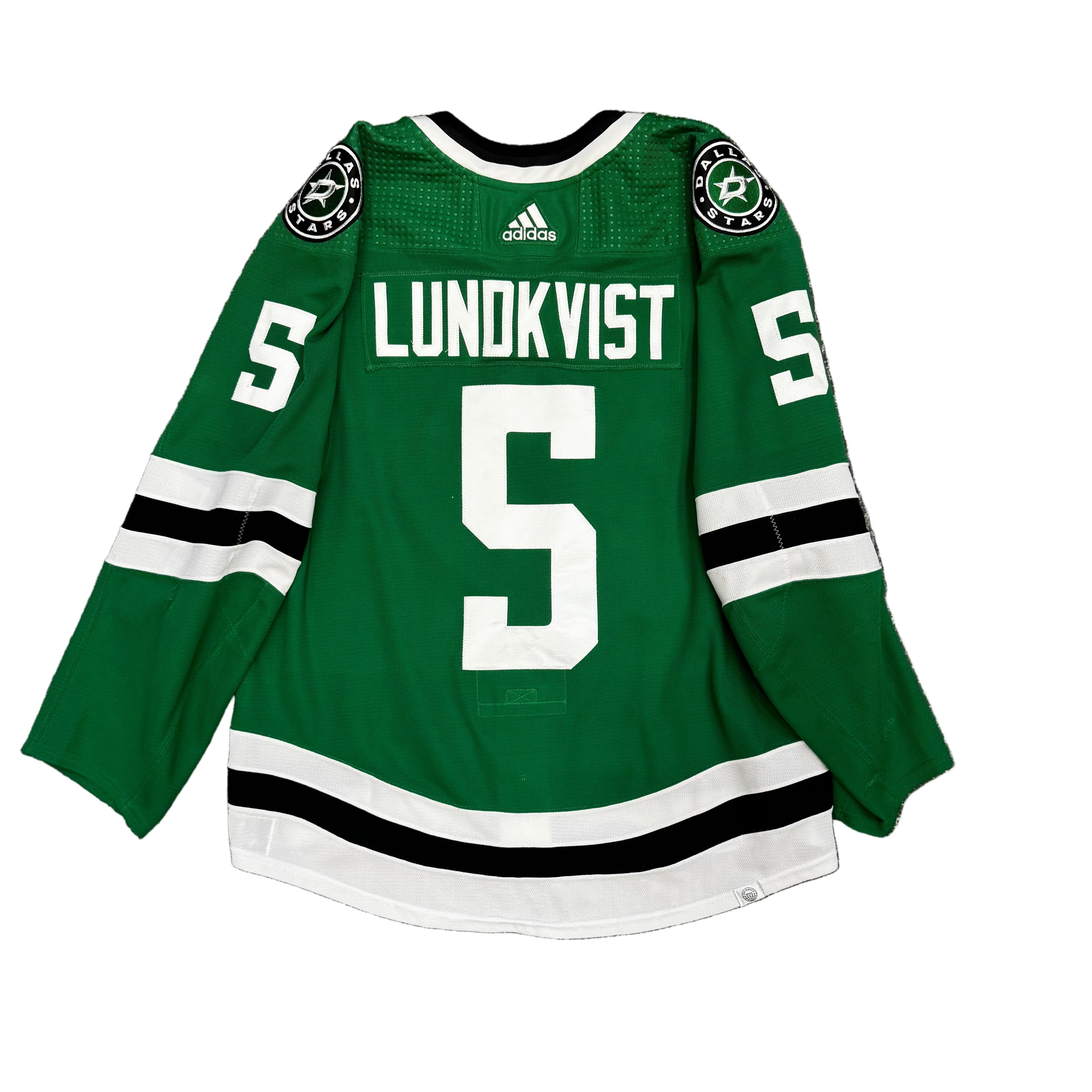 Photo of #5 Lundkvist Game Worn Home Jersey - Back View 