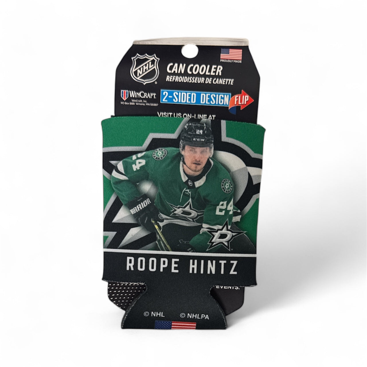 Hockey can cooler with player design and NHL branding